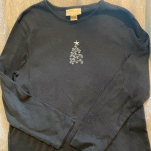 M & C Sportswear Christmas T-shirt with tree.